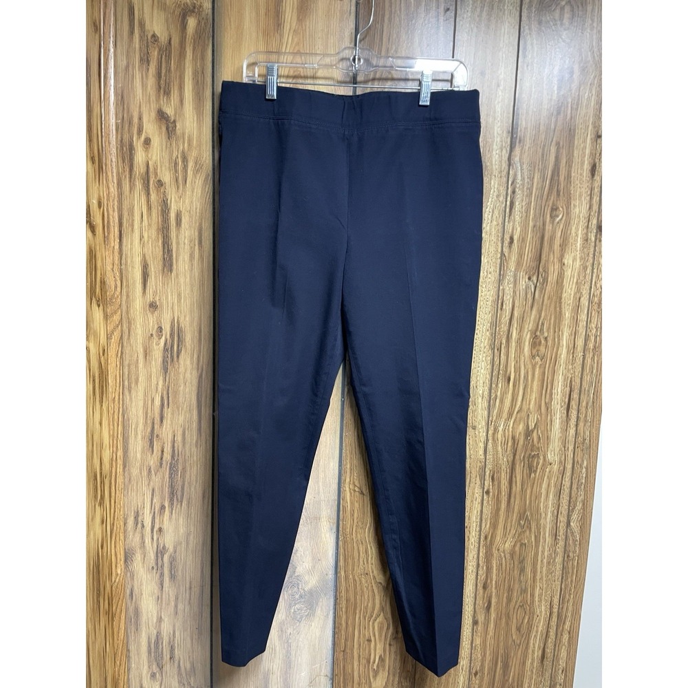 Talbots Women's Navy Blue Skinny Ankle Pants Size 10 Preppy Dress Pants Casual